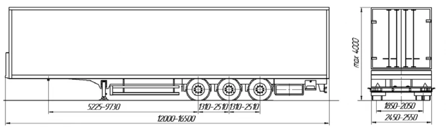 Cargo Semi-Trailer 949136 for Safe Transportation