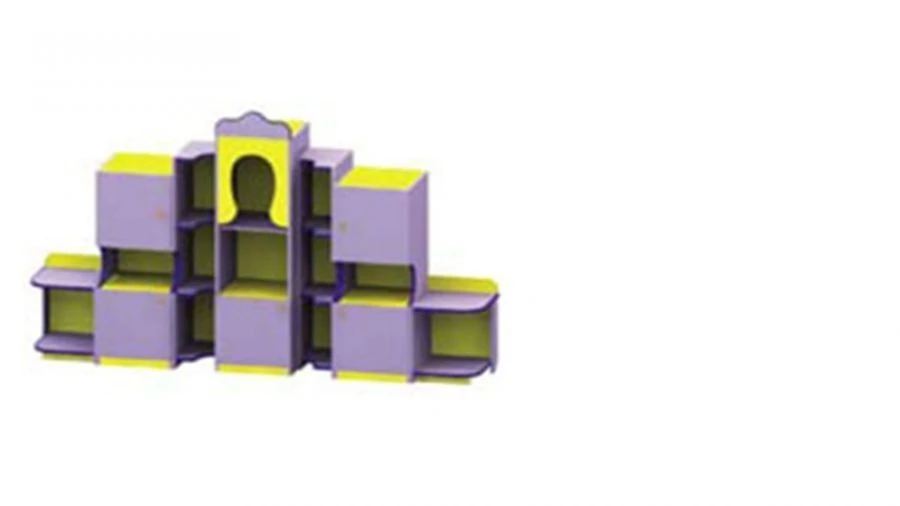 جدار تسلق الأطفال مع زلاجة - تصميم قابل للتخصيص