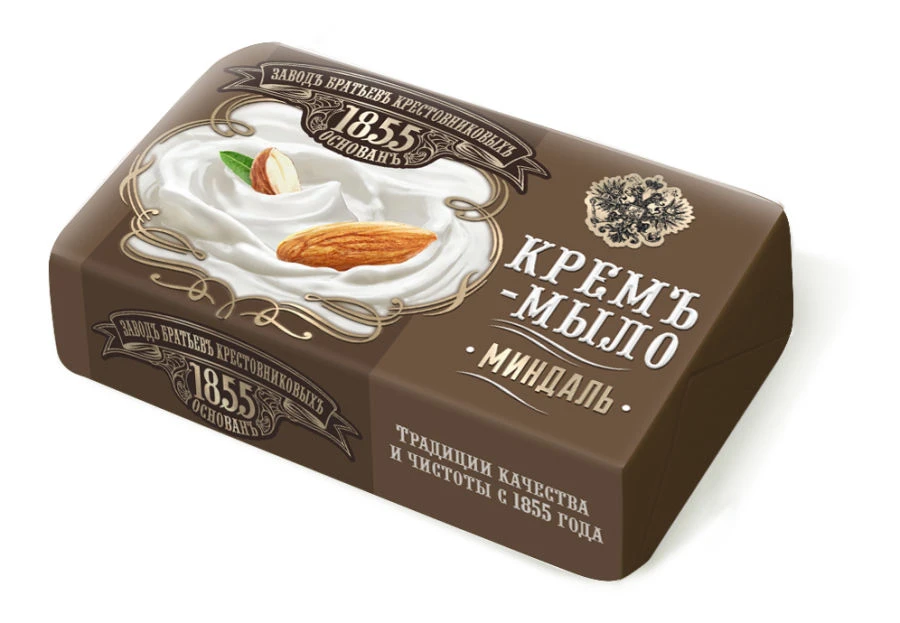 Solid Toilet Cream Soap "Brothers Krestovnikovs Almond