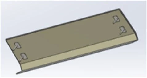 Left Rear Stand S.31Р-10.10.050 for Tram Car