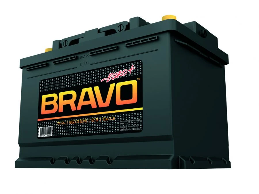 Lead-Acid Starter Battery 6СТ-74VL BRAVO Euro