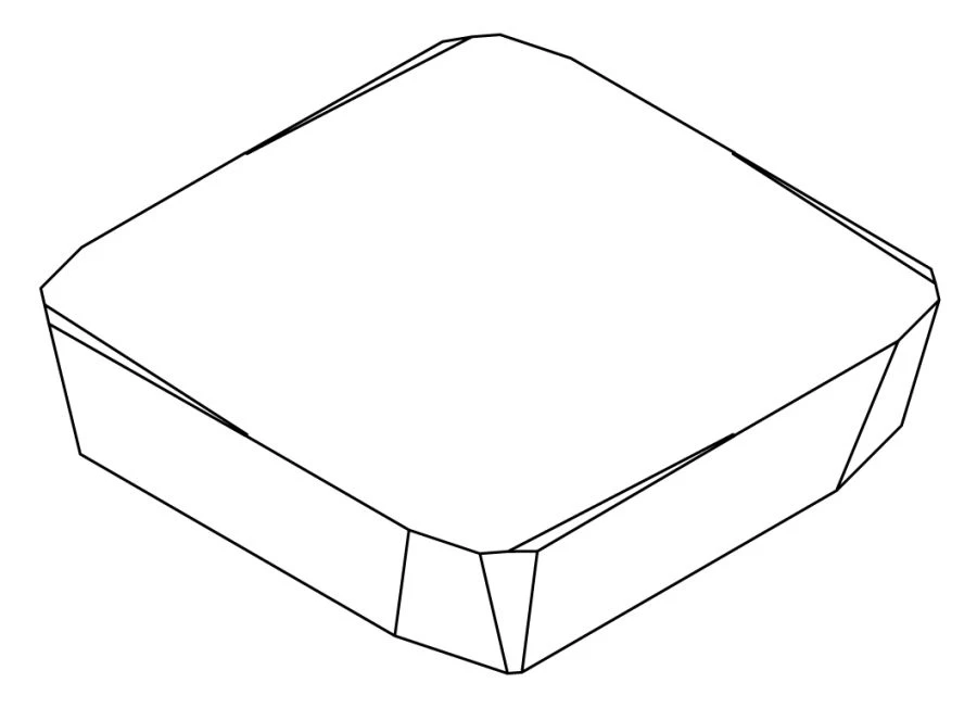 إدراج قطع الصلب الصلب SPKN 1203EDR P15U