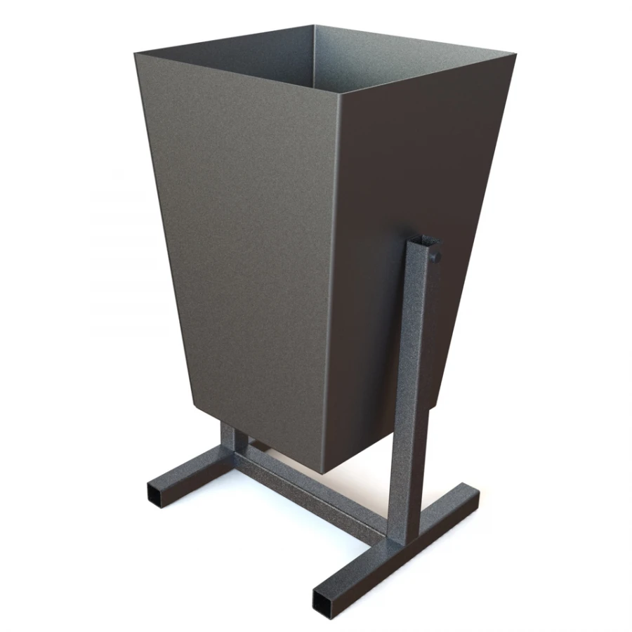 Classic Removable Aluminum Trash Bin for Public Spaces