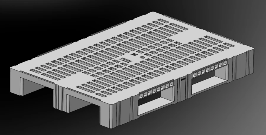 Universal Perforated Polymer Pallet for Multiple Uses
