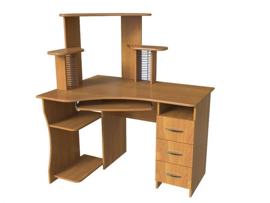 Corner Computer Desk Model SKU by Edelwood