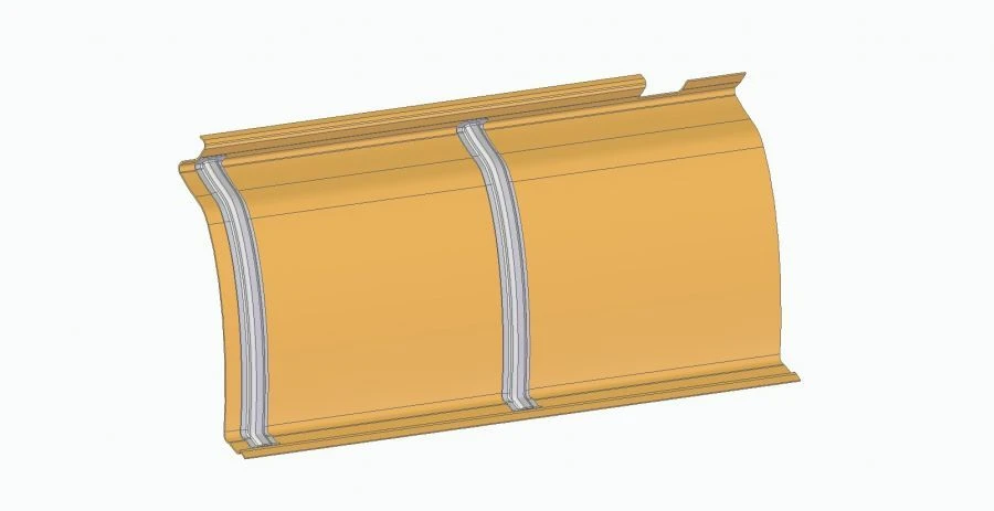 لوحة سقف خلفية يسارية لسيارة ليياز 621320 - مكون 621320-5702245-10