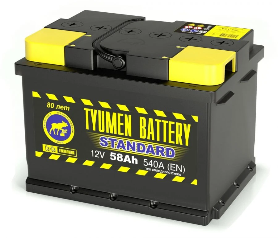 بطارية سائلة للسيارات TYUMEN BATTERY 6ST-58LR STANDARD