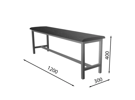 Metal Frame Banquette with Soft Seat - TMSU14/9