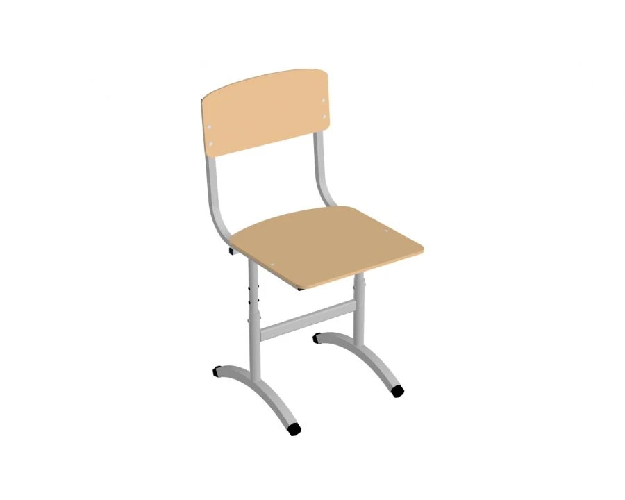 Adjustable Student Chair with Round Tube, Ski Base, Plywood STH-2R.D