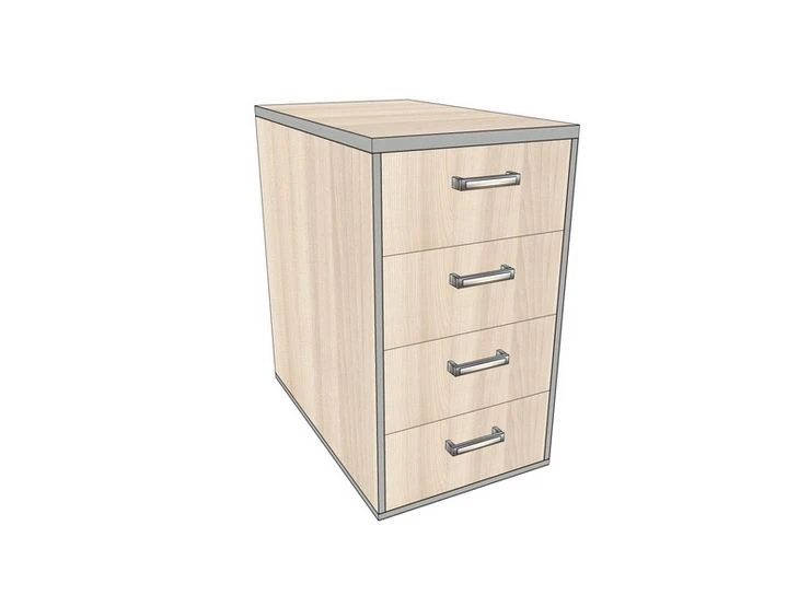 Modular Side Cabinet Without Lock, 430*704*750 mm, AsTP-5