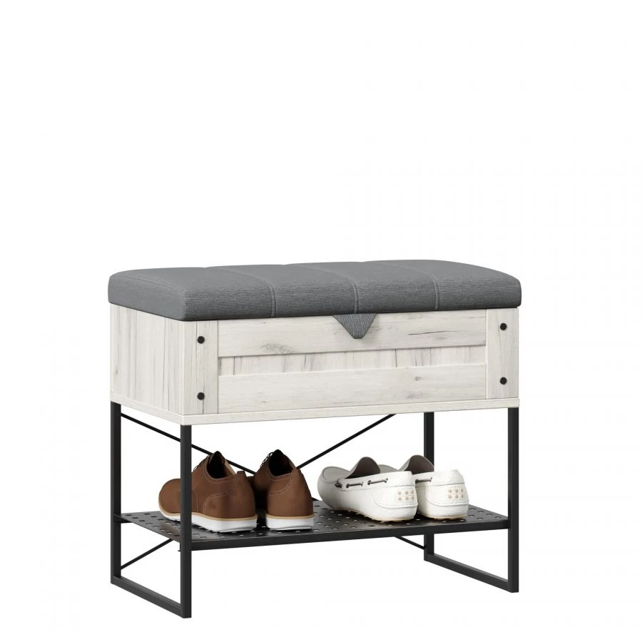 Sydney LD.672060.000 Bench 600 Export (White/Gray Oak Craft)