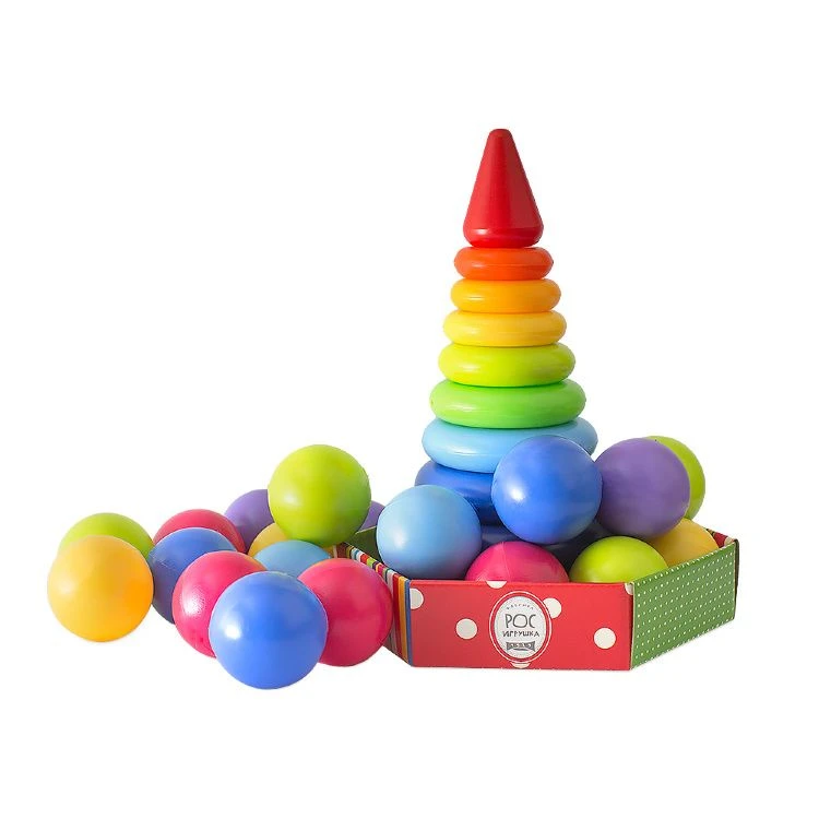 Rainbow Development Set - Pyramid and Balls