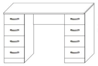 Writing Desk with Drawers for Commercial Enterprises