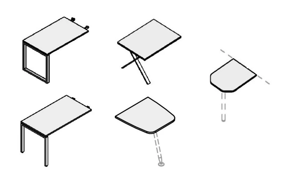 Office Briefing Extension with Metal Frame