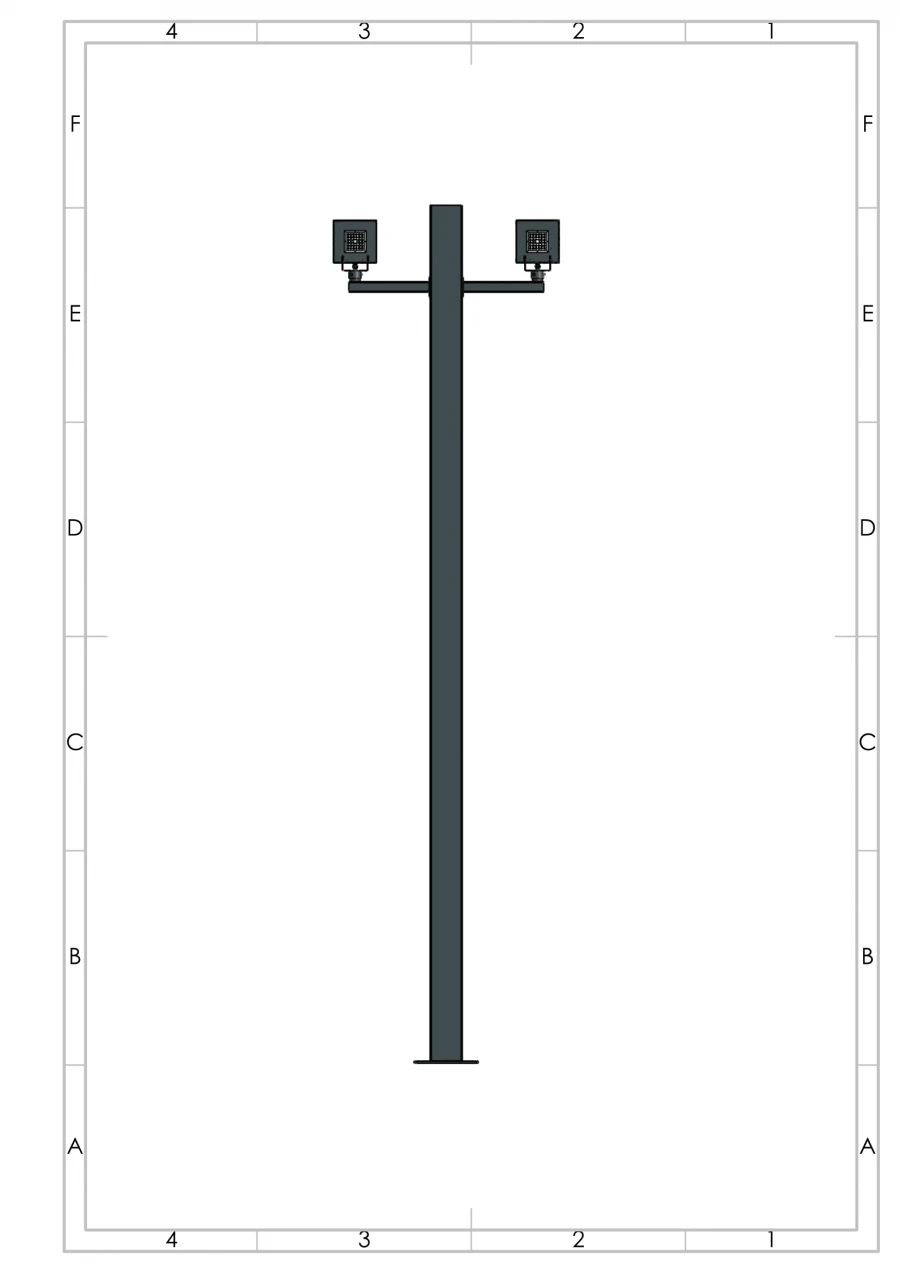 Steel Outdoor Lighting Poles OTKVPf 150-6.0