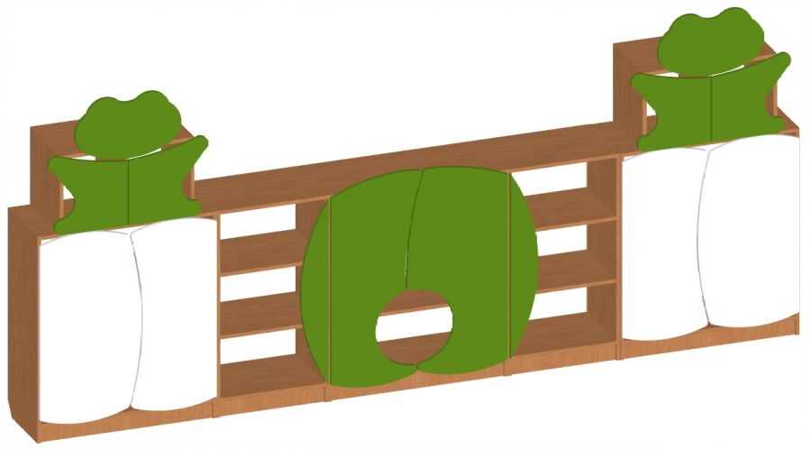 Children's Wall Unit "Froggies" Art. S.06.91