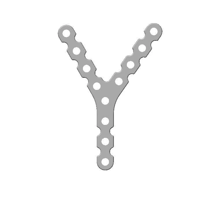 لوحة تيتانيوم على شكل Y لعلاج كسور الكعبرة السفلية، المادة 93.18.XXX