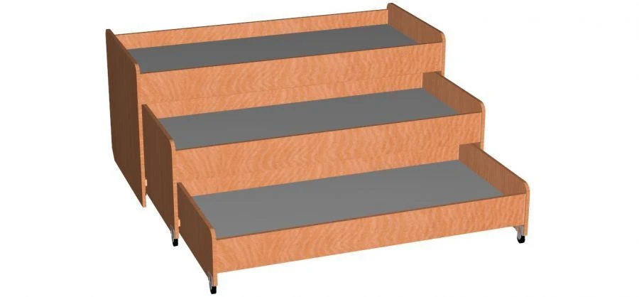 سرير أطفال ثلاثي الطوابق قابل للسحب (أرت. 50046-047)