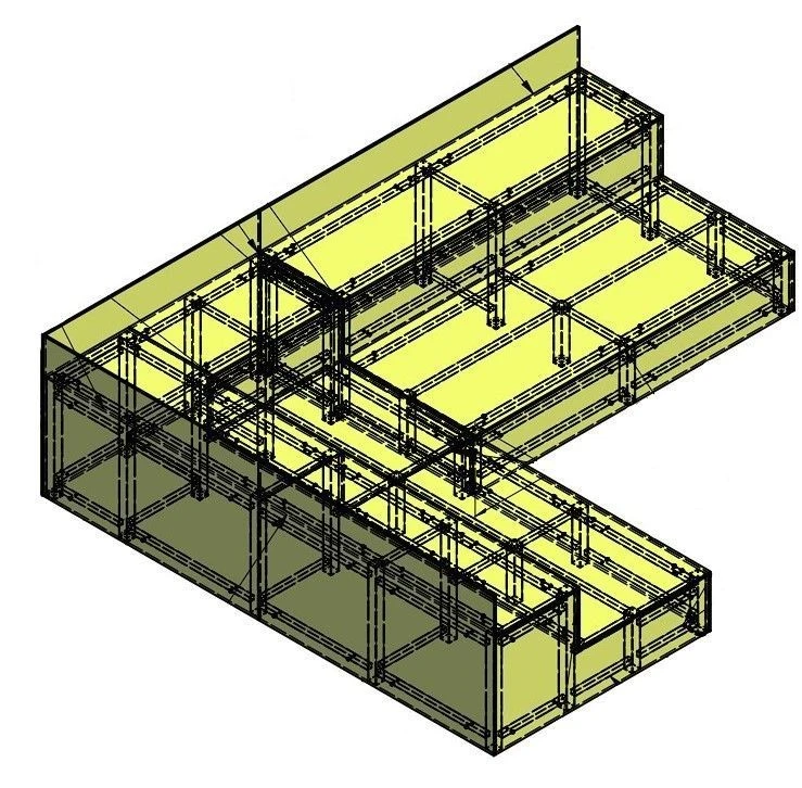منصة تلفزيون ذات مستويين - TV-MPOD-1.17.01