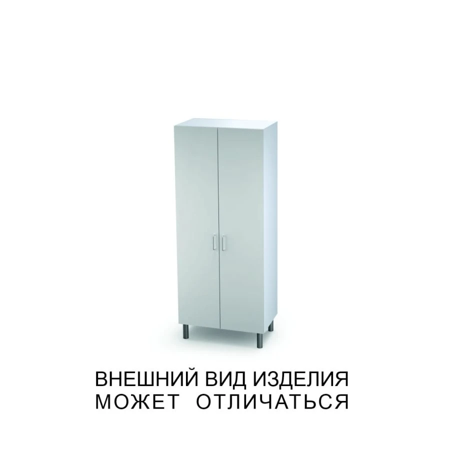 خزانة ذات بابين مع أبواب صلبة