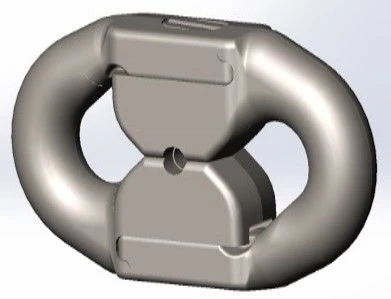 Elevator Connecting Link 30x120 Type TKF, Drawing 962-58.4324SB