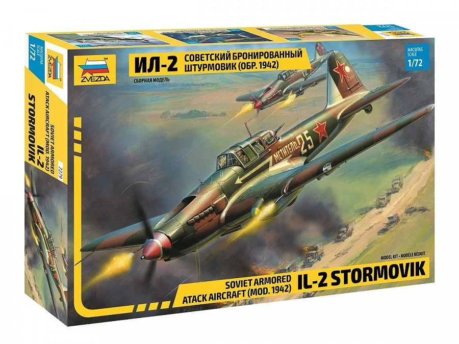 Soviet Armored Storm Aircraft IL-2 Model Kit (1942 Version)
