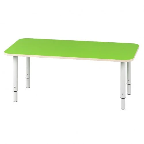 Adjustable Rectangular Children's Table for Two #1-3