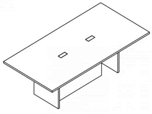 طاولة مؤتمرات SN15.2412 مع دعم MDF الزخرفي