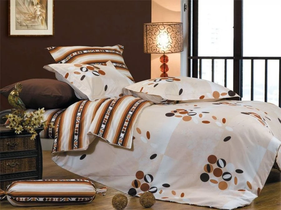 Mixed Fabric Adult Bedding Set by Eleonor