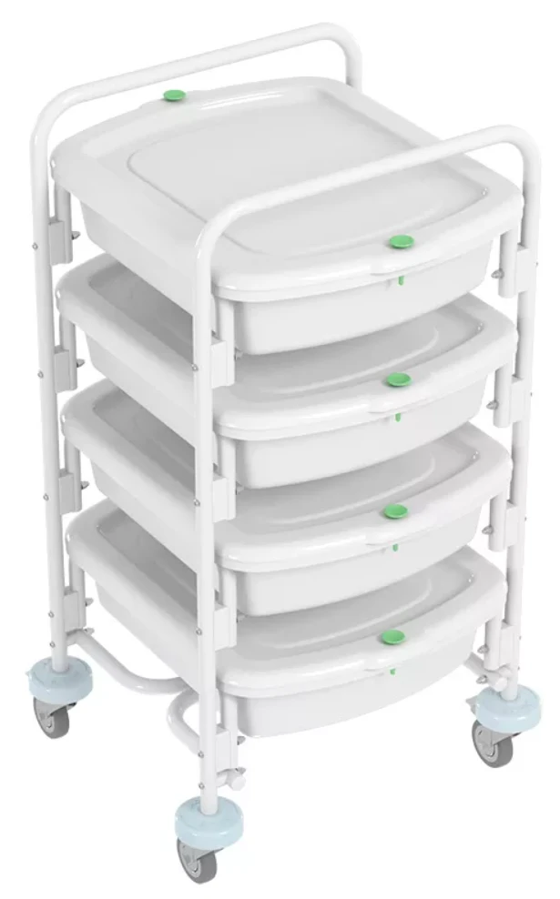 Endoscopic Container Trolley with Containers TKE-4 "KRONT