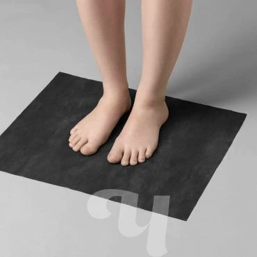 Disposable Black Spunbond Mats 40x50 cm 100 pcs/pack, Article 603-119