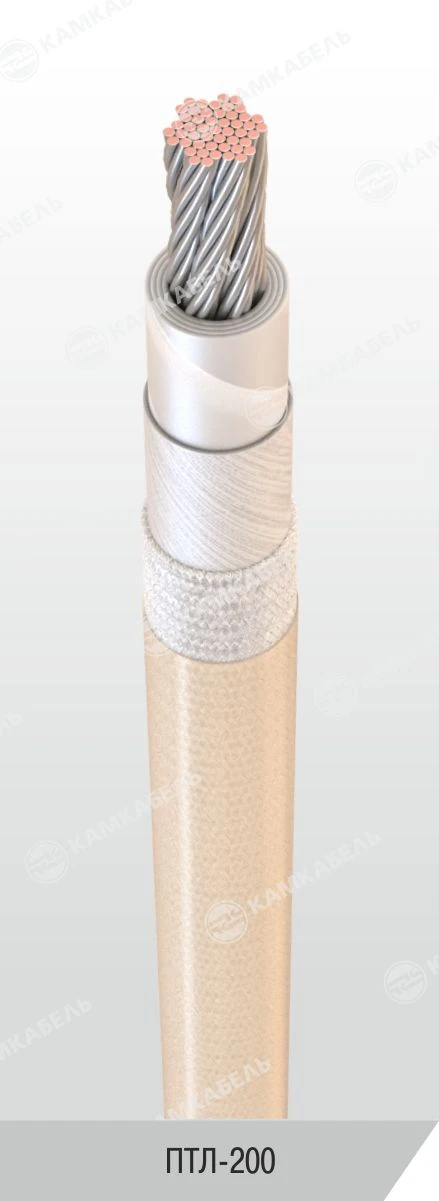 Heat-resistant lacquered wire, with insulation made of fluoroplastic-4 and glass threads, for operation at voltage up to 250 V D