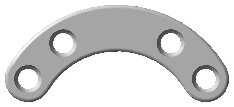 Radius Plate for Acetabular Fractures with 4-6 Holes