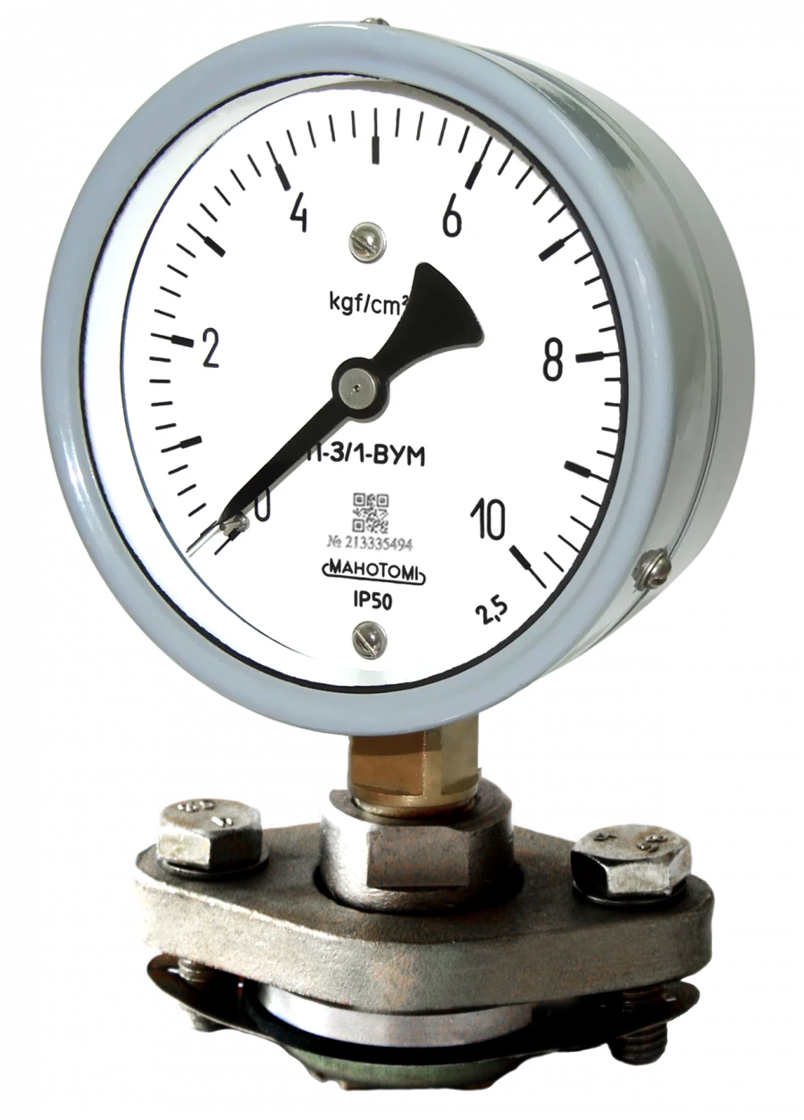 مقياس الضغط مانوتوم MP-3/1-VUM لخطوط أنابيب المنتجات الغذائية