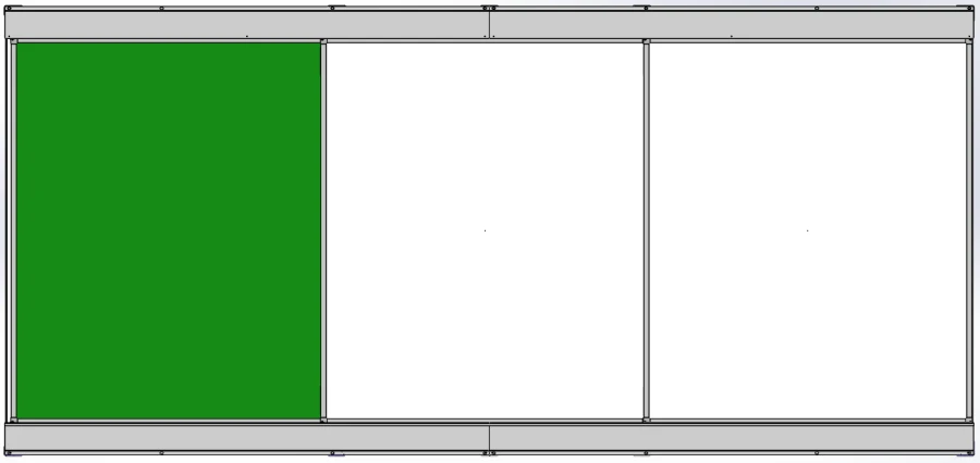 Sliding Rail System for Magnetic Whiteboard and Chalkboard "Expert