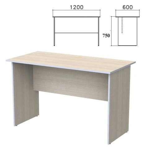 Table 1250x600x750mm with PVC Edging