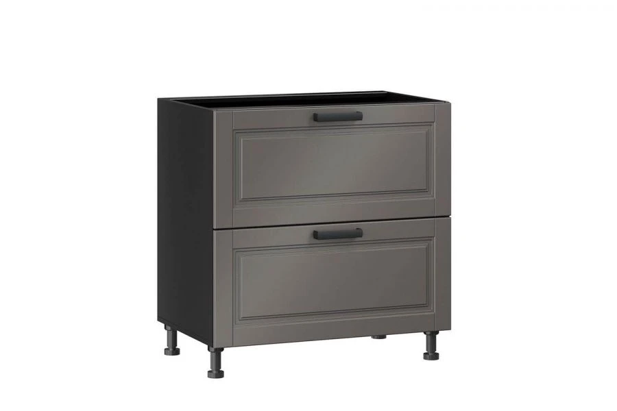 Kitchen Cabinet 800 with 2 Drawers, Type 4, Model LD.270150.000 (Black)