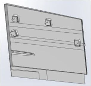 Right Masking Board S.31Р-10.10.070-001 for Trams