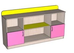 Preschool Furniture Set: Table and Cabinet