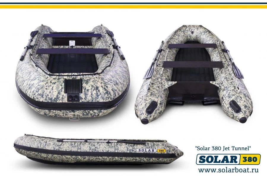 Inflatable Motor Boat SOLAR-380 Jet Tunnel