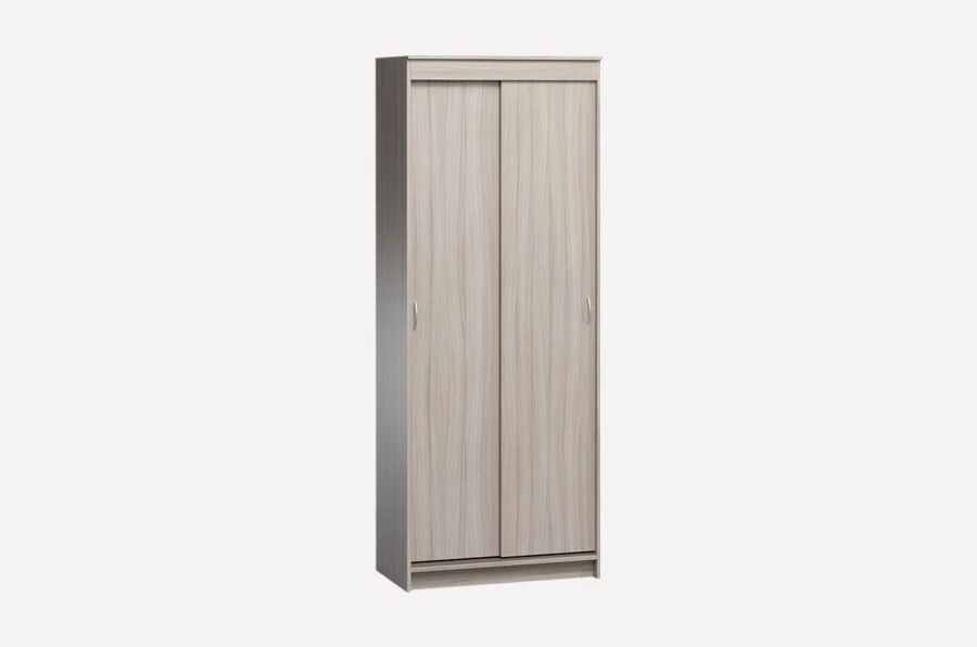 Sliding Wardrobe with Adjustable Shelves and Rod