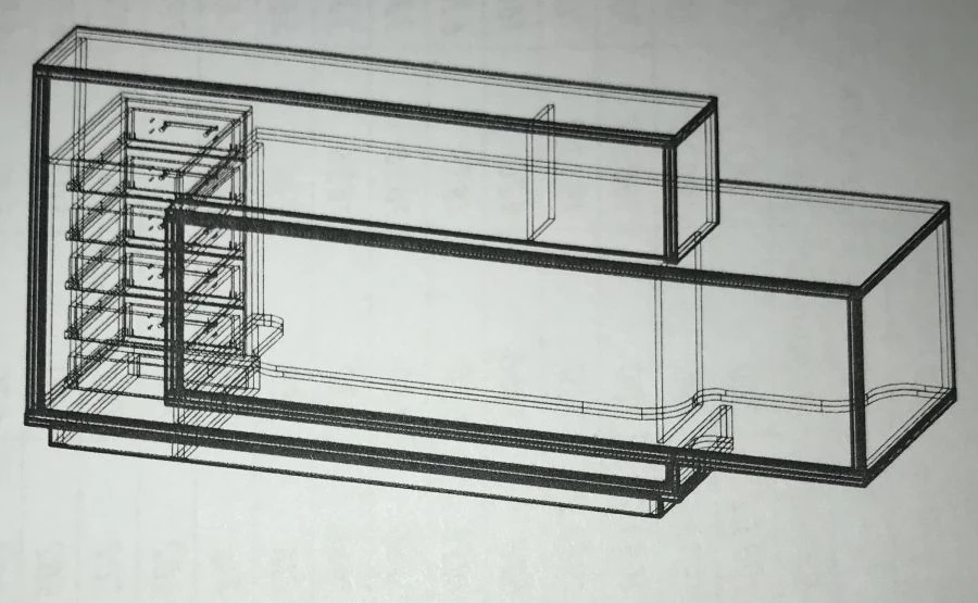 Wooden Office Reception Desk for Commercial Spaces