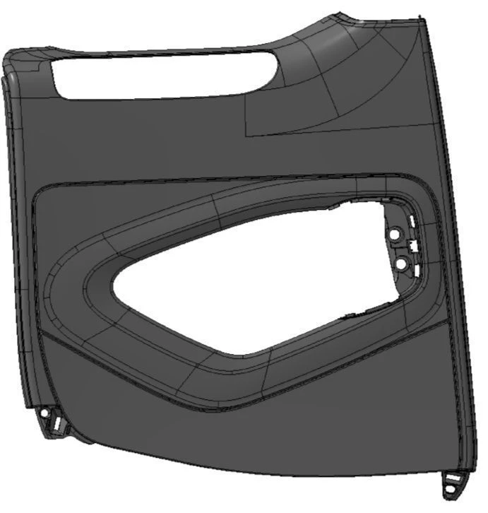 غطاء الباب الخلفي الأيسر لمركبات M1 و N1 - 9681286777