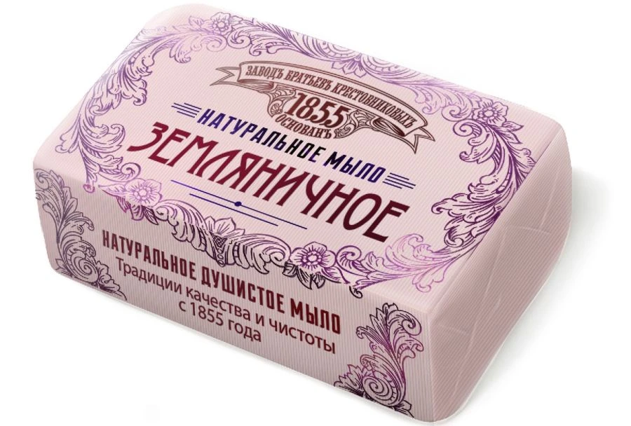 Solid Toilet Soap "Brothers Krestovnikov Strawberry