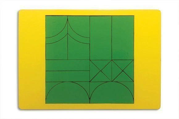 Jungle Puzzle with 24 Geometric Shapes - A5 Tablet