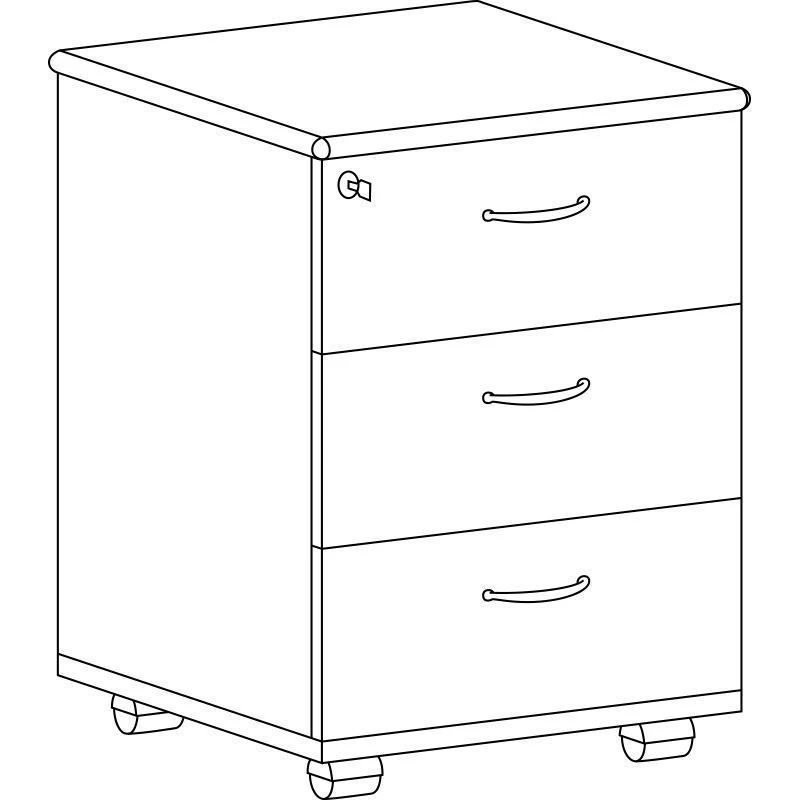 خزانة مكتب خشبية موديل TOD-01