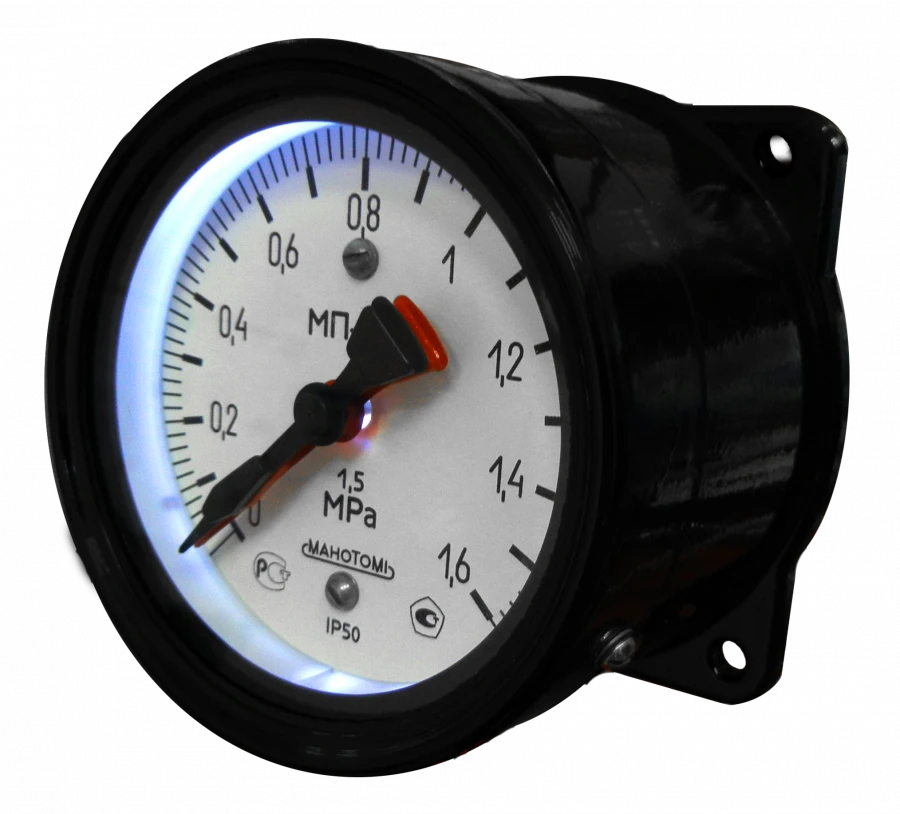Railway Pressure Gauge MP-2 for Measuring Non-Aggressive Fluids