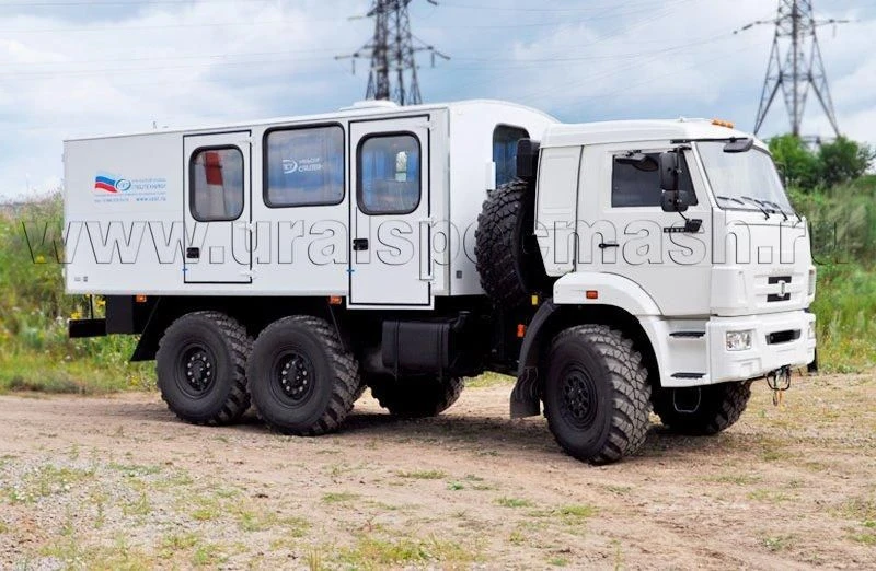 Specialized Bus UZST08 Model 5861-33 on KAMAZ 5350-D5 Chassis