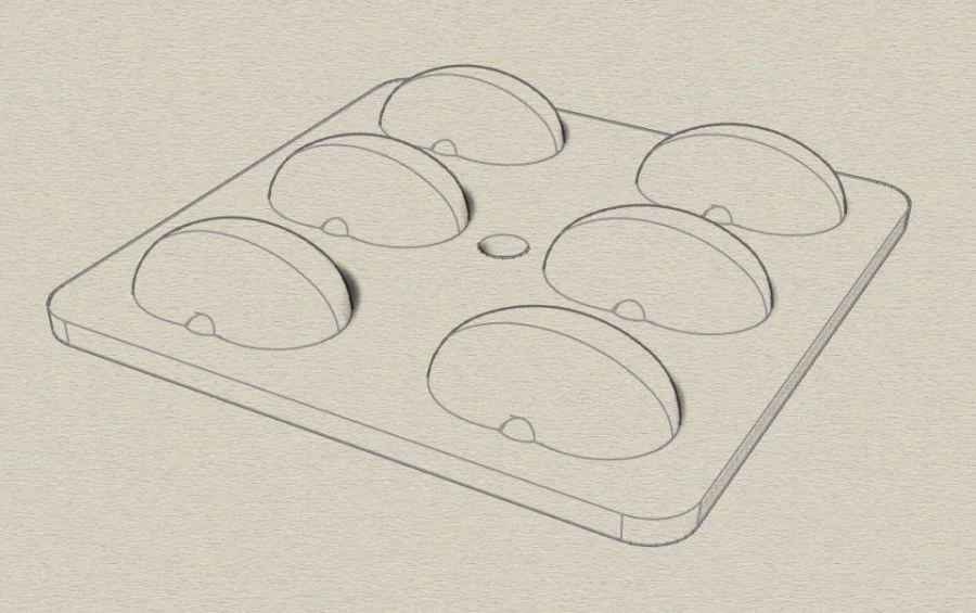 عدسة جماعية لمصابيح LED 050050