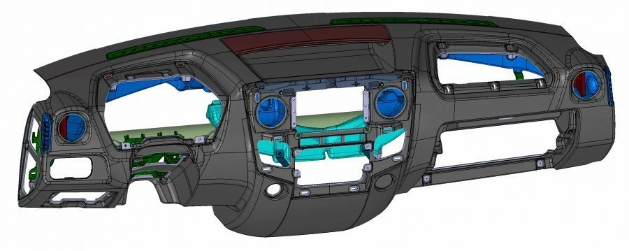 Dashboard Panel for GAZelle Business Model 3221-5325032